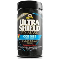 Absorbine UltraShield Fly Mask - avec et sans Oreilles - Masque Anti-Insectes