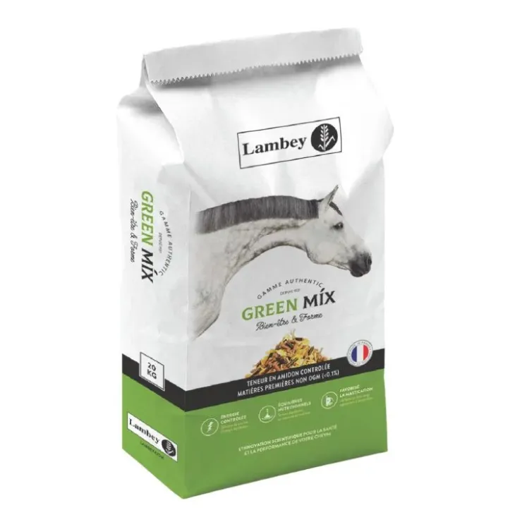 Lambey Green Mix Floconné Cheval Best