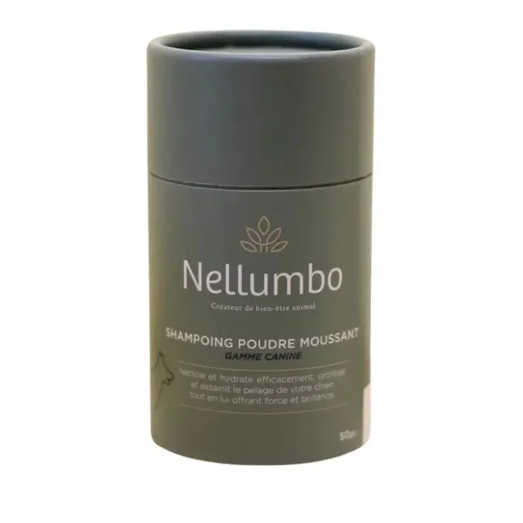 Nellumbo Shampoing Chien Poudre Moussant New