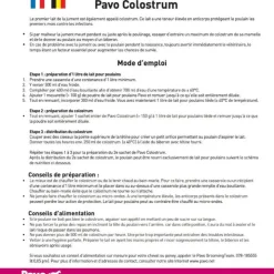 Pavo Colostrum/Biest Hot