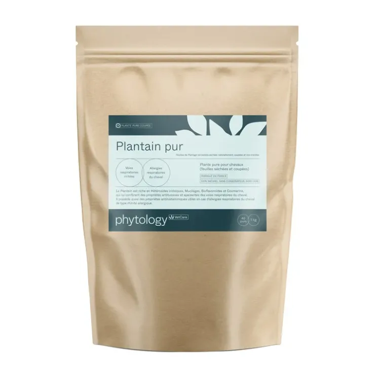 Phytology VetCare Plantain pur Confort respiratoire Cheval Discount