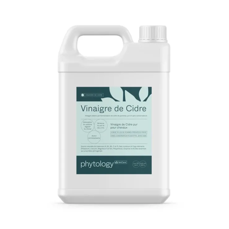 Phytology VetCare Vinaigre de Cidre BIO Vitalité et Appétit Cheval Clearance